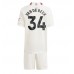 Manchester United Donny van de Beek #34 Barnkläder Tredje matchtröja till baby 2023-24 Kortärmad (+ Korta byxor) Billigt